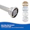 Kenney Mfg No Tools Decorative Shower Curtain Rod 42-72", Chrome KN60940V1 - alternate 10